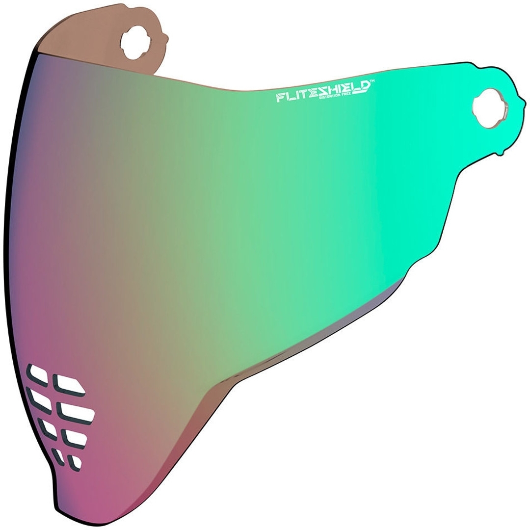 Icon Fliteshield Vizor Iridium Green Figura 1