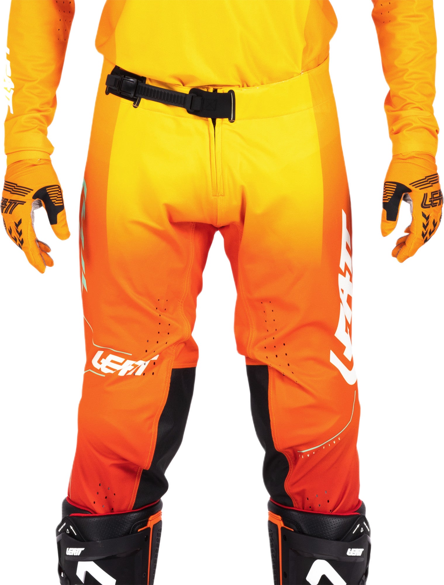 Leatt Moto 5.5 I.K.S V26 Pantalons de motocross orange/jaune XL Figure 3