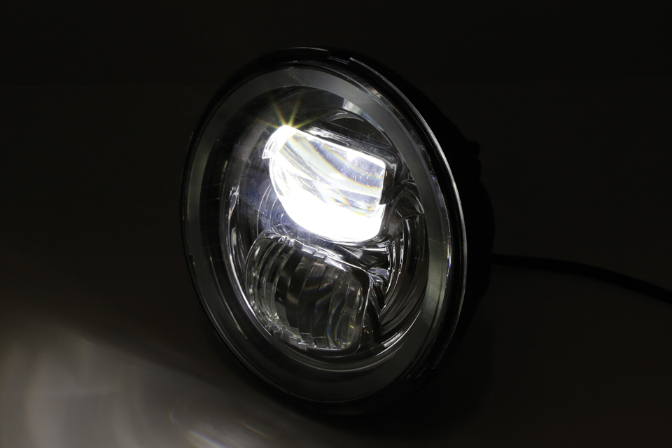 HIGHSIDER LED Hauptscheinwerfereinsatz TYP 7 mit Standlichtring, rund, 5 3/4 Zoll svart Figur 3