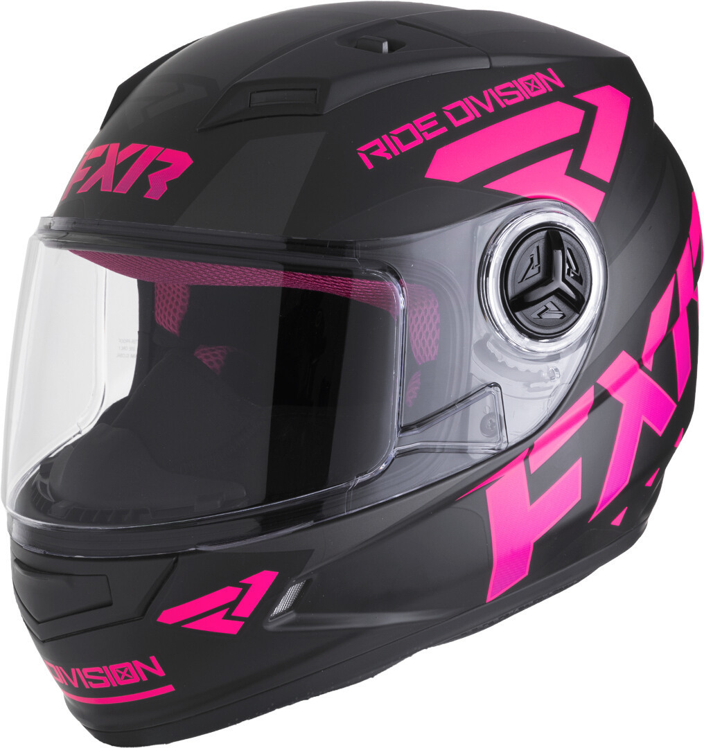 FXR Nitro Core Youth Cască de snowmobil Negru mat/roz L (53/54) Figura 1
