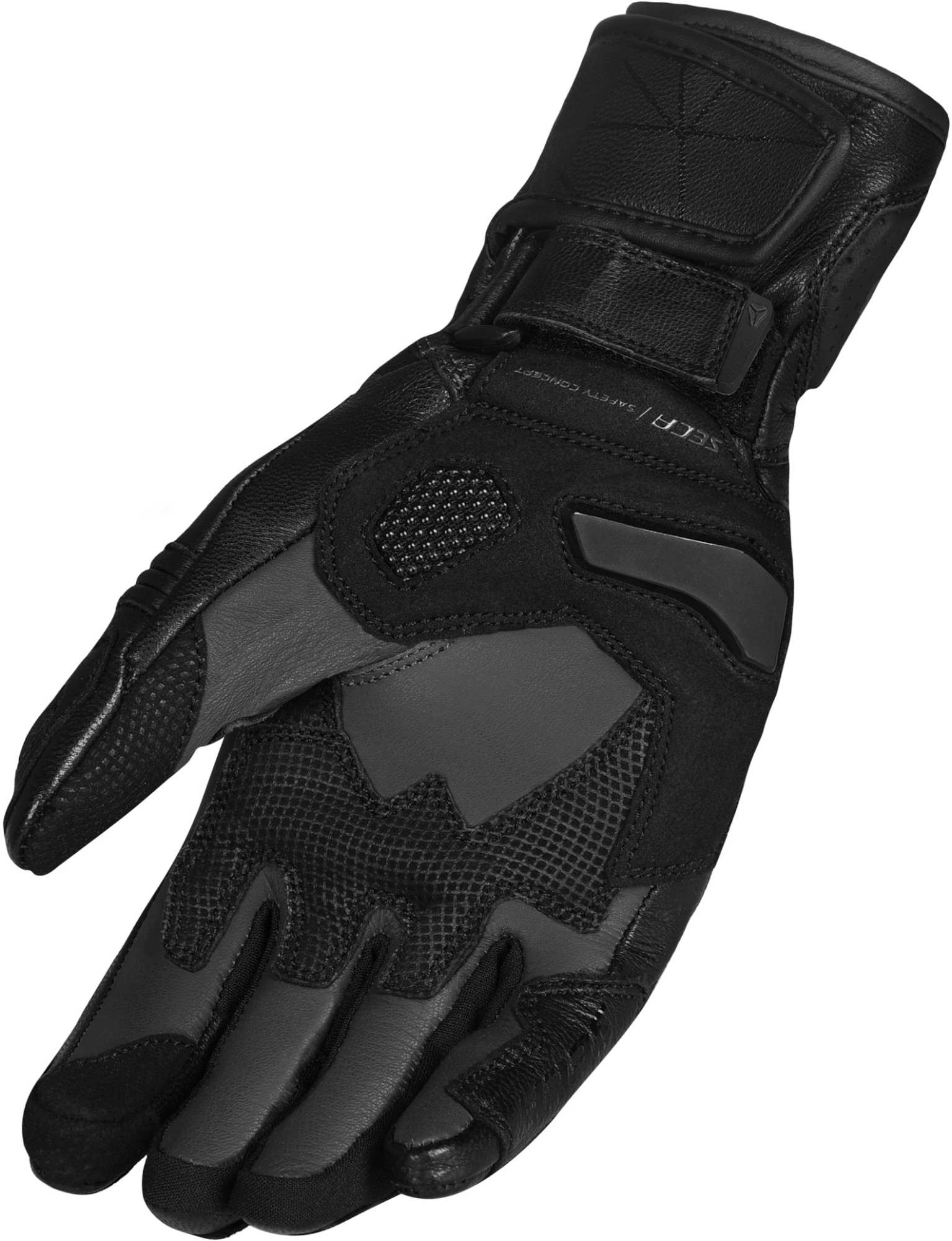 Seca Atom Dames motorhandschoenen Zwart L Figuur 3