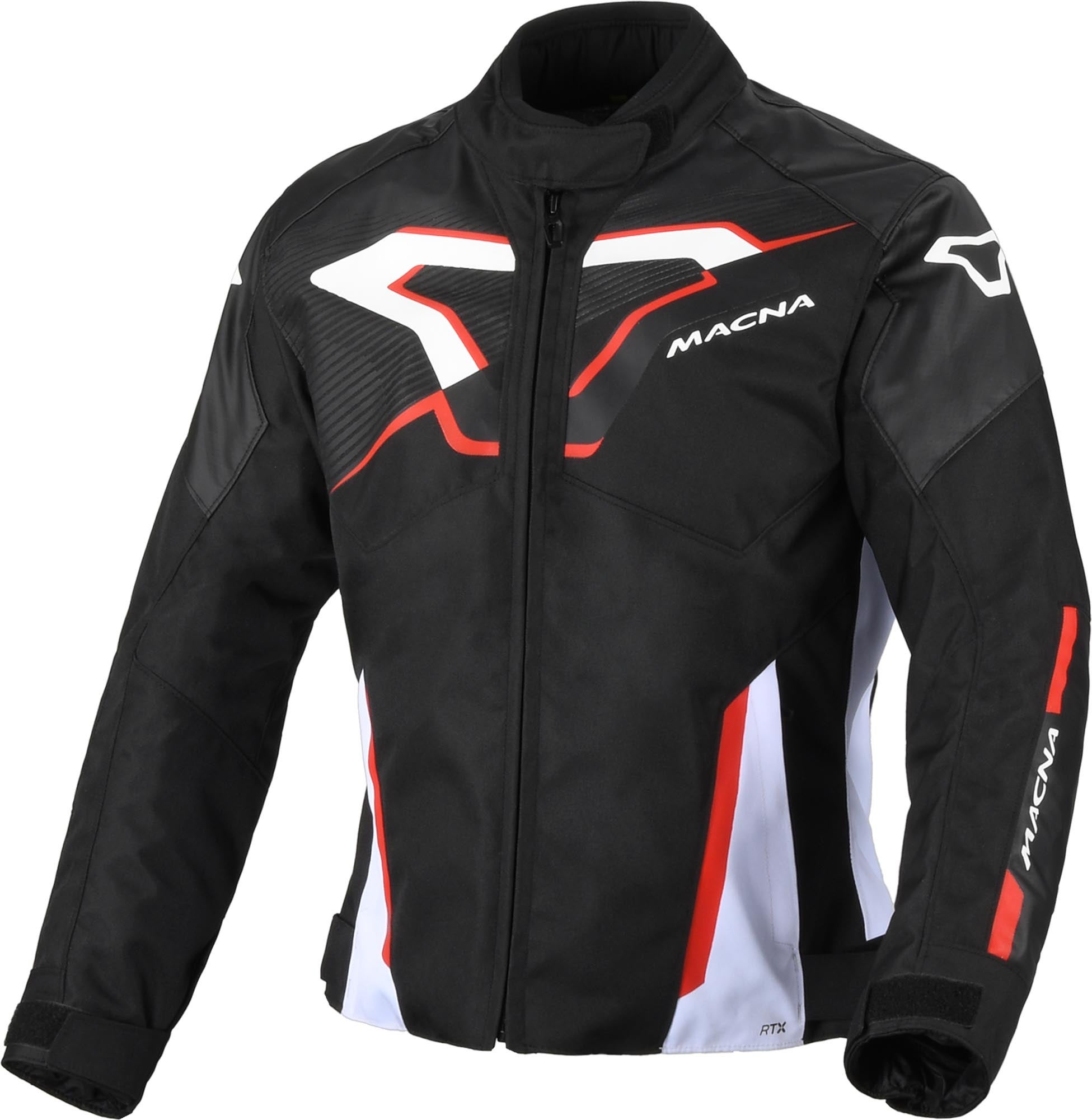Macna Tazar 2.0 waterdichte dames motorfiets textieljas Zwart/Rood 2XL Figuur 1