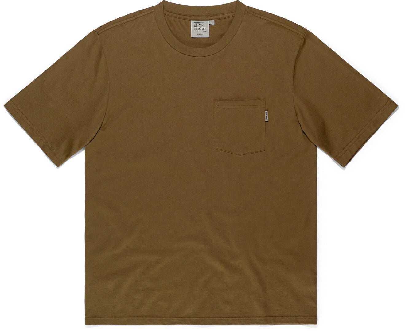 Vintage Industries Gray Pocket T-Shirt-image-1008126229
