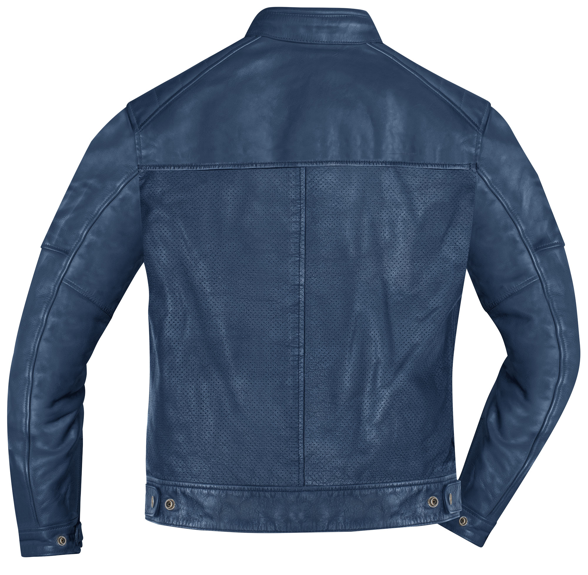 HolyFreedom Zero Summer perforerad motorcykel läderjacka Mörkblå S Figur 3