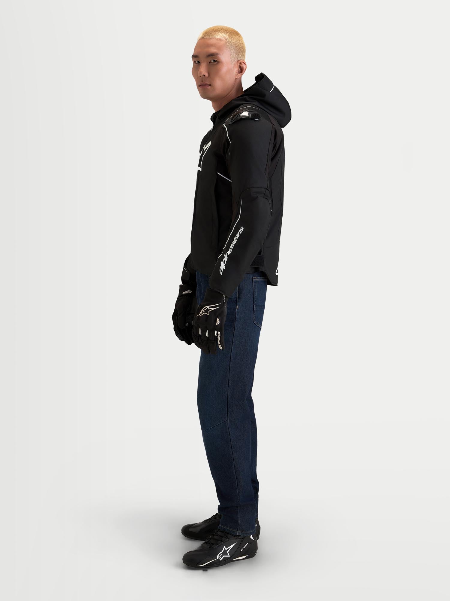 Alpinestars Zaca V2 Veste textile moto imperméable Noir/Blanc 3XL Figure 5