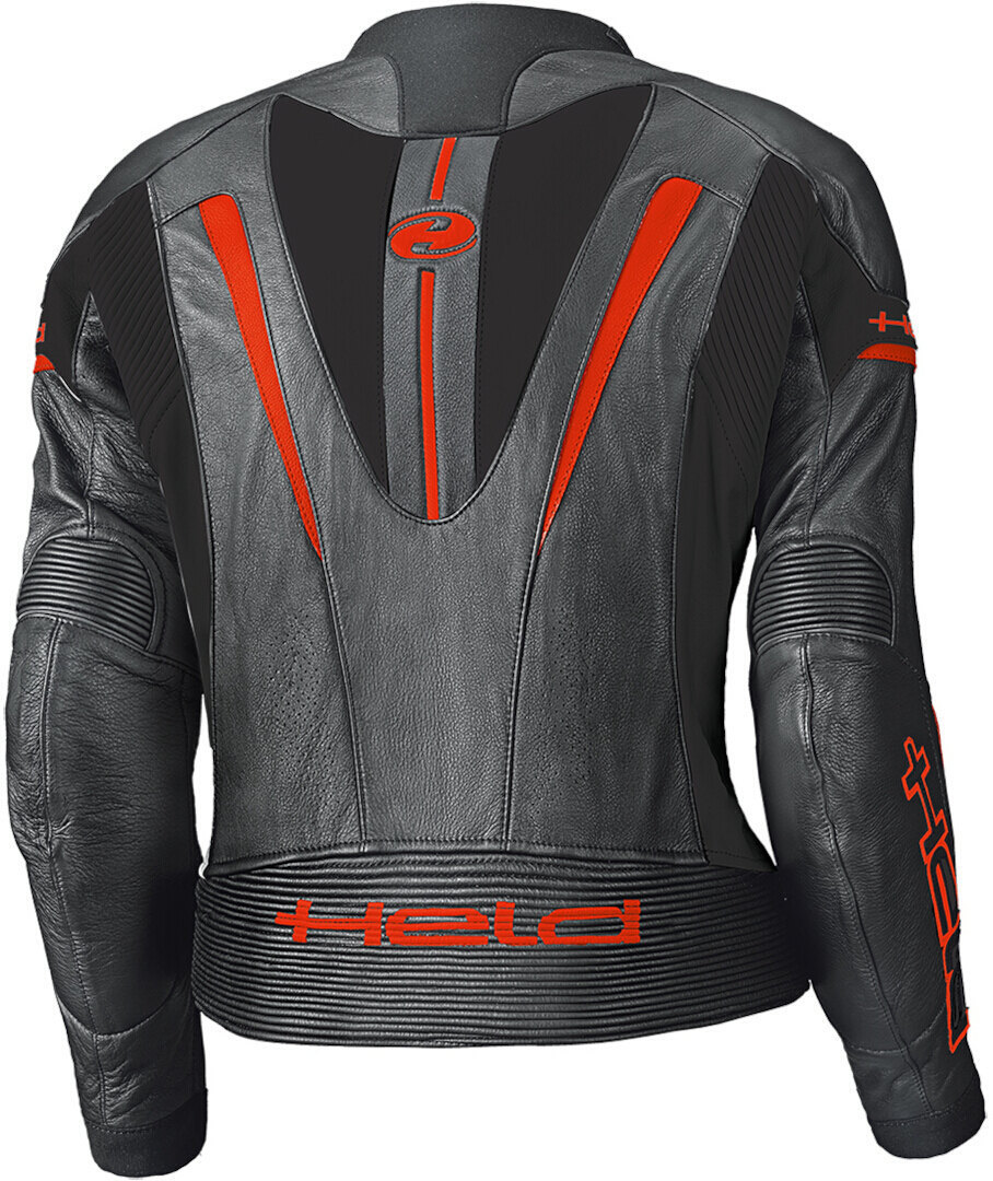 Held Debbie II Giacca in pelle da moto da donna traforata nero/rosso 46 Figura 2