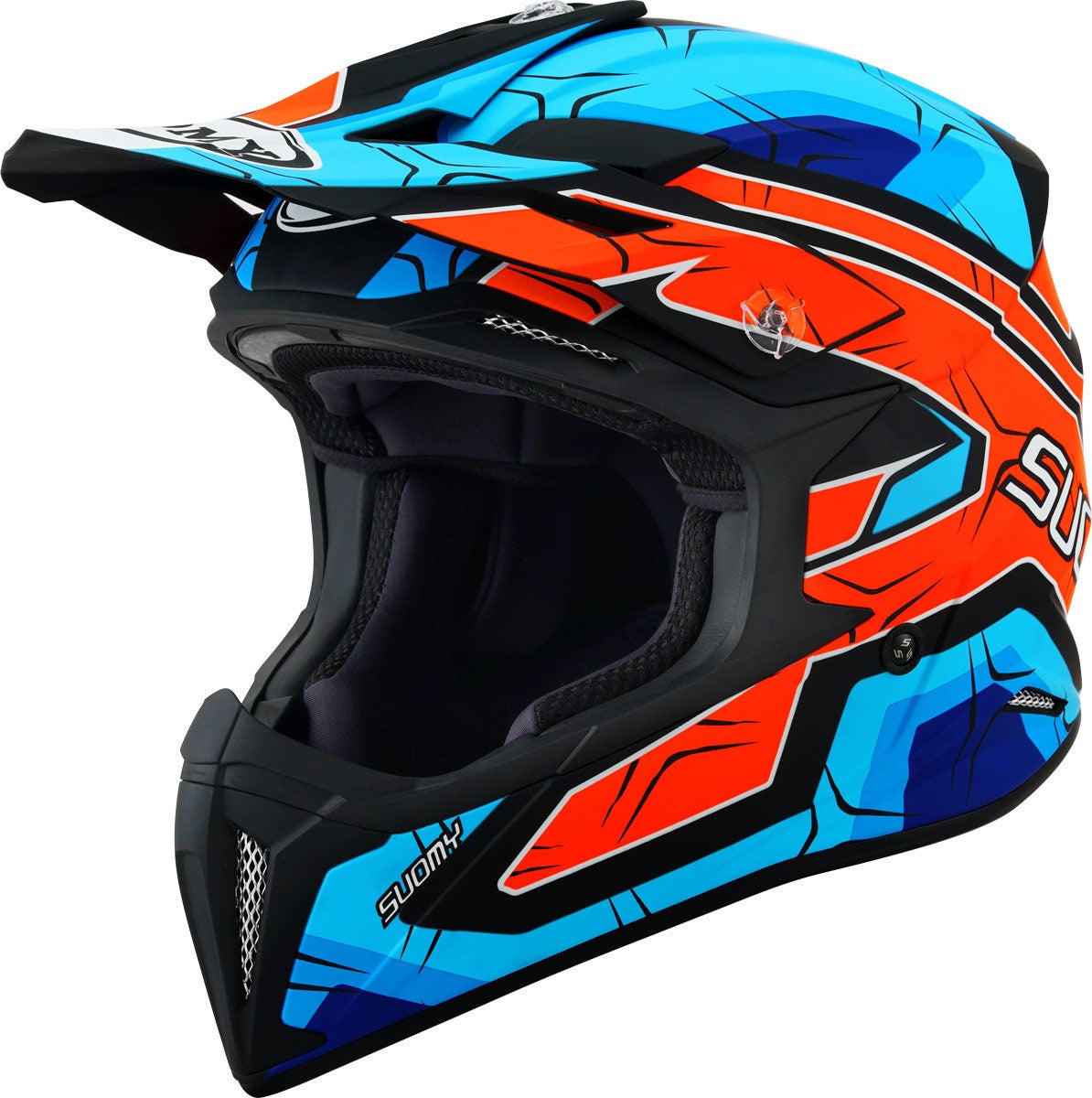 Suomy X-Wing Subatomic Motocross hjelm orange/blå M (57/58) Figur 1