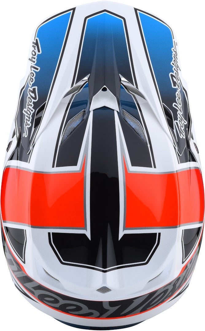 Troy Lee Designs SE5 Team MIPS Casque de motocross Blanc/Bleu/Orange S (55/56) Figure 2