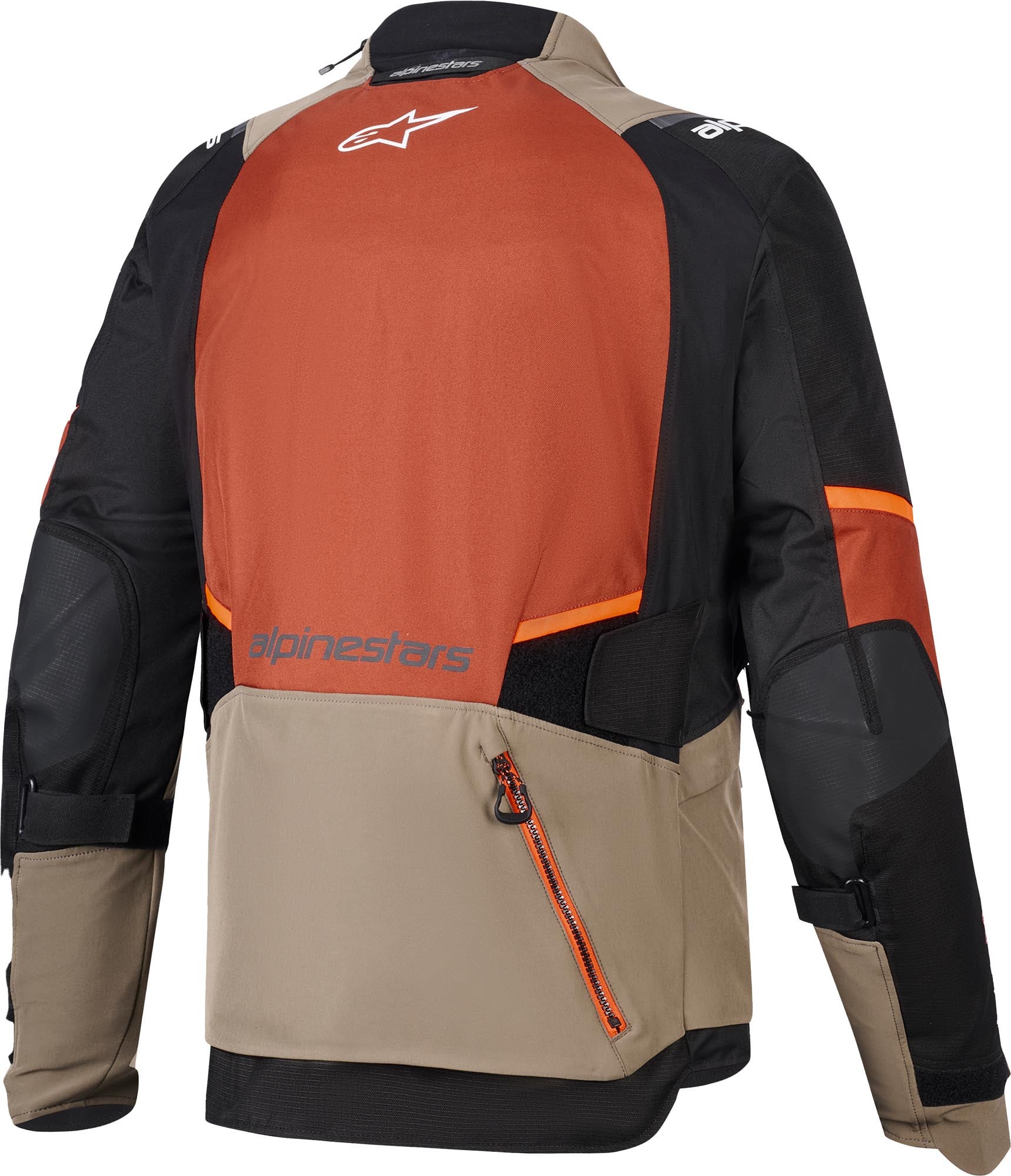 Alpinestars Andes V4 Drystar waterproof Motorcycle Textile Jacket brown/orange 4XL Figure 2