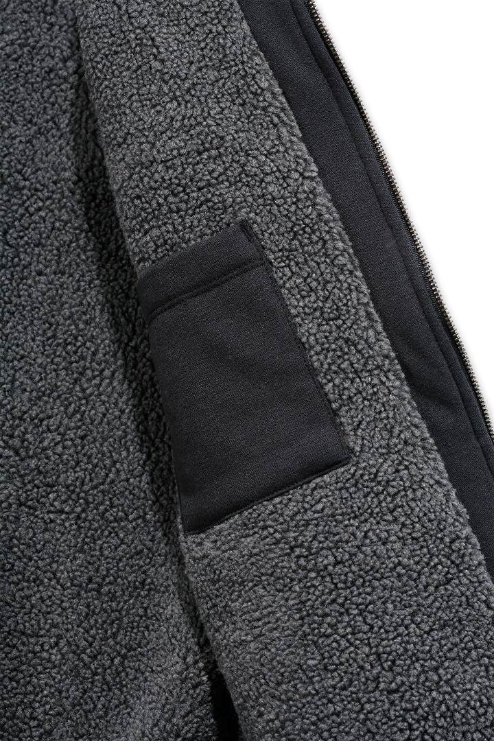 Carhartt Sherpa-Lined Midweight Full-Zip Sweatshirt Sort M Figur 3