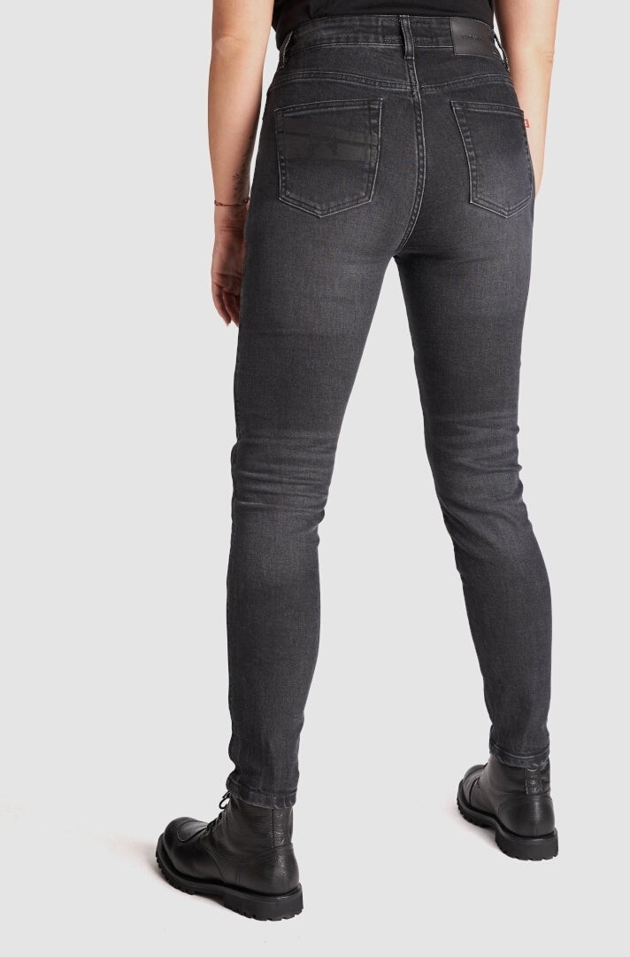 Pando Moto Kaya Slim Dames Motorfiets Jeans 27/32 Figuur 3