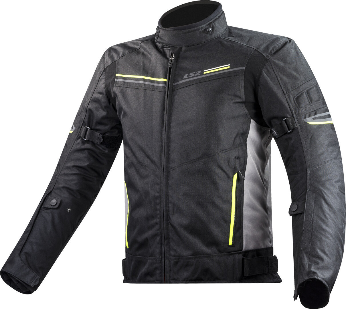 LS2 Shadow Veste textile de moto imperméable noir/néon M Figure 1