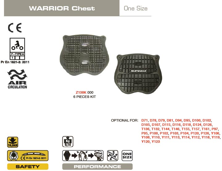 Spidi Warrior Protector de piept Figura 4
