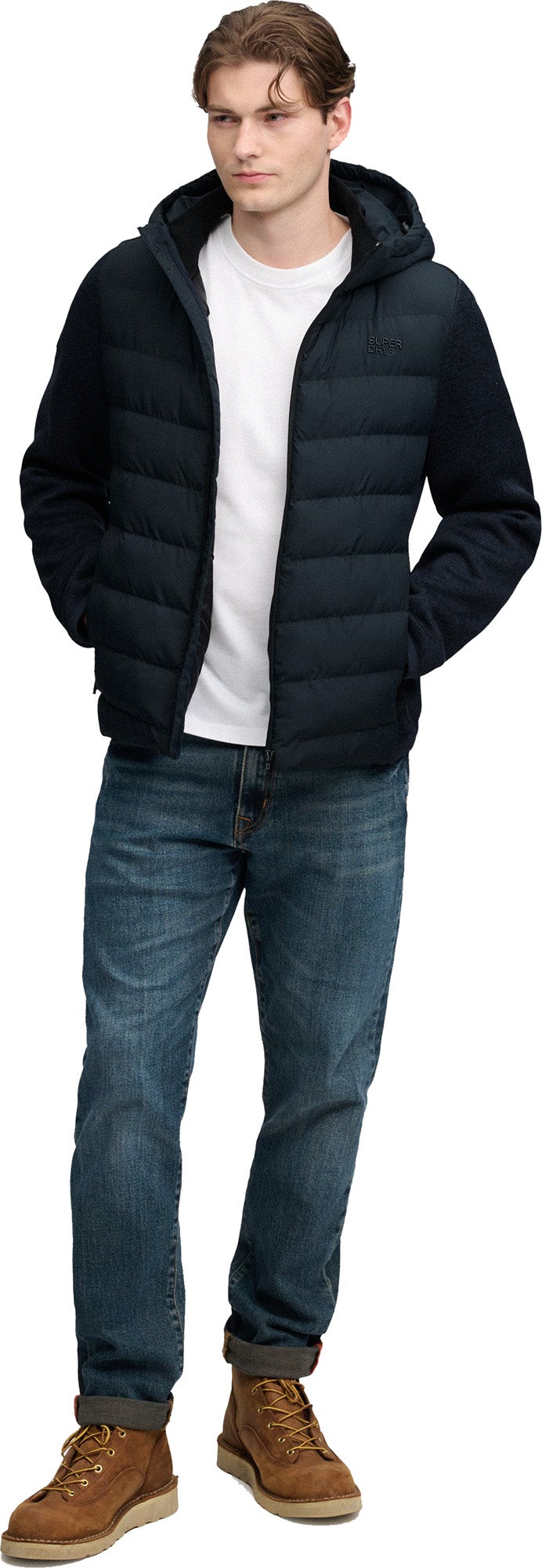 Superdry & Co Cardigan hybride Bleu marine S Figure 7