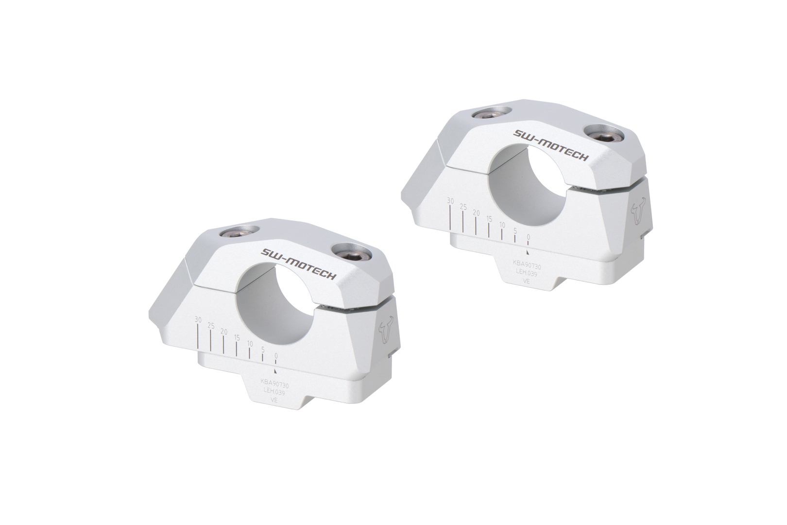 SW-Motech ghidon cu ghidon variabil Ø 28 mm cu offset - Argintiu. BMW F 850 GS/Adv (17-), F 900 GS (23-). Figura 1