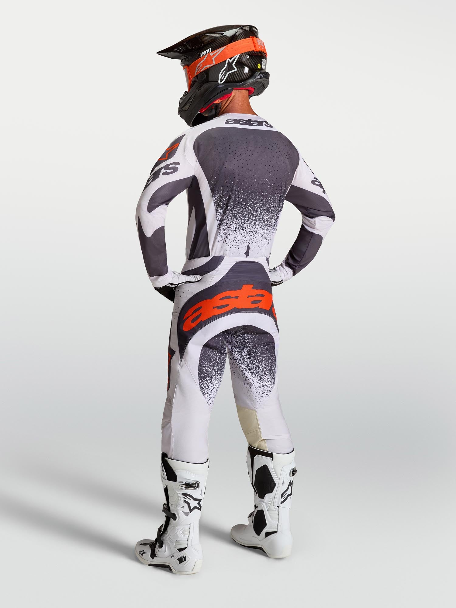 Alpinestars Techstar Swan Motocross hlače tamnosiva/ljubičasta 36 Slika 8