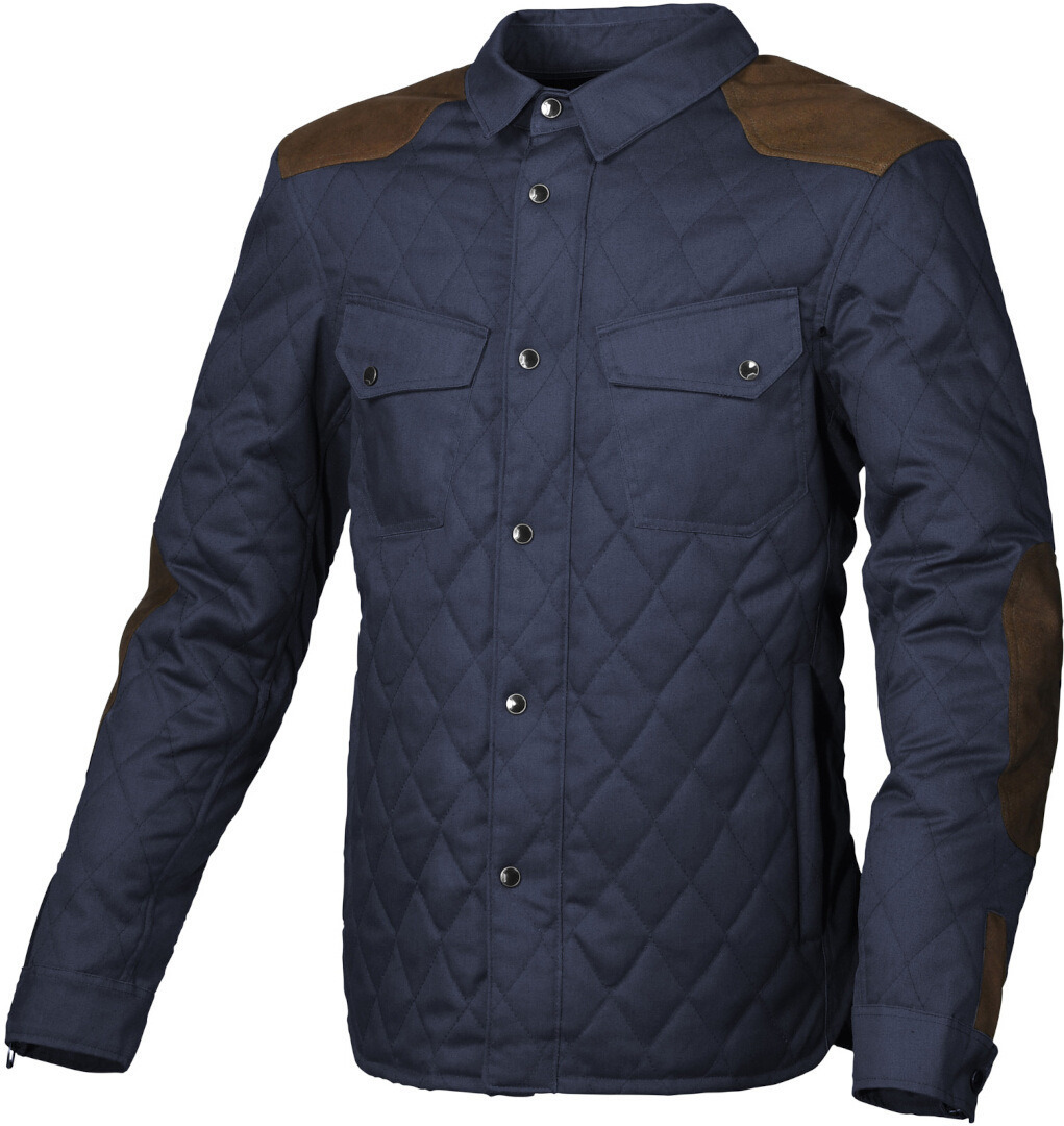 Macna Inland Quilted Motorcycle Textile Jacket dark blue M Figure 1
