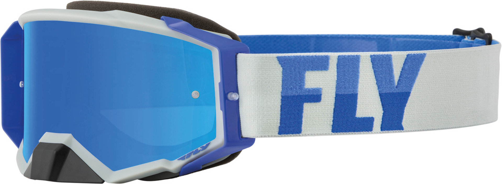Fly Racing Zone Pro Ochelari de motocross Albastru/Alb Figura 1