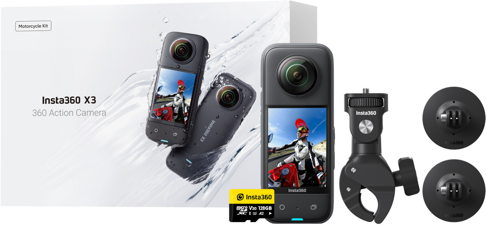 Insta360 X3 Kit Motocicleta Figura 1 Insta360 X3 Kit Motocicleta Figura 1