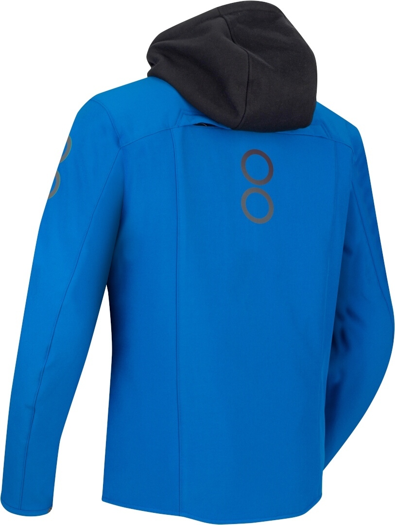 Bering Rotor Softshell vandtæt motorcykel tekstiljakke blå/grå M Figur 3