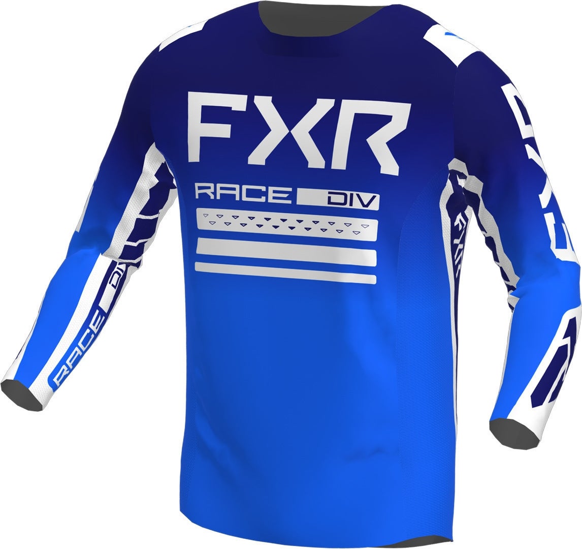 FXR Contender Off-Road Motokrosový dres modrobílá L Obrázek 1