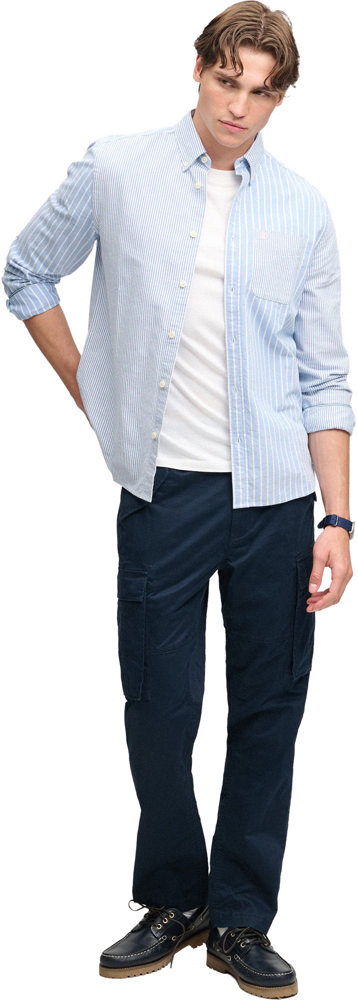 Superdry & Co Slim Taper Cargobukser Navyblå 32/32 Figur 5