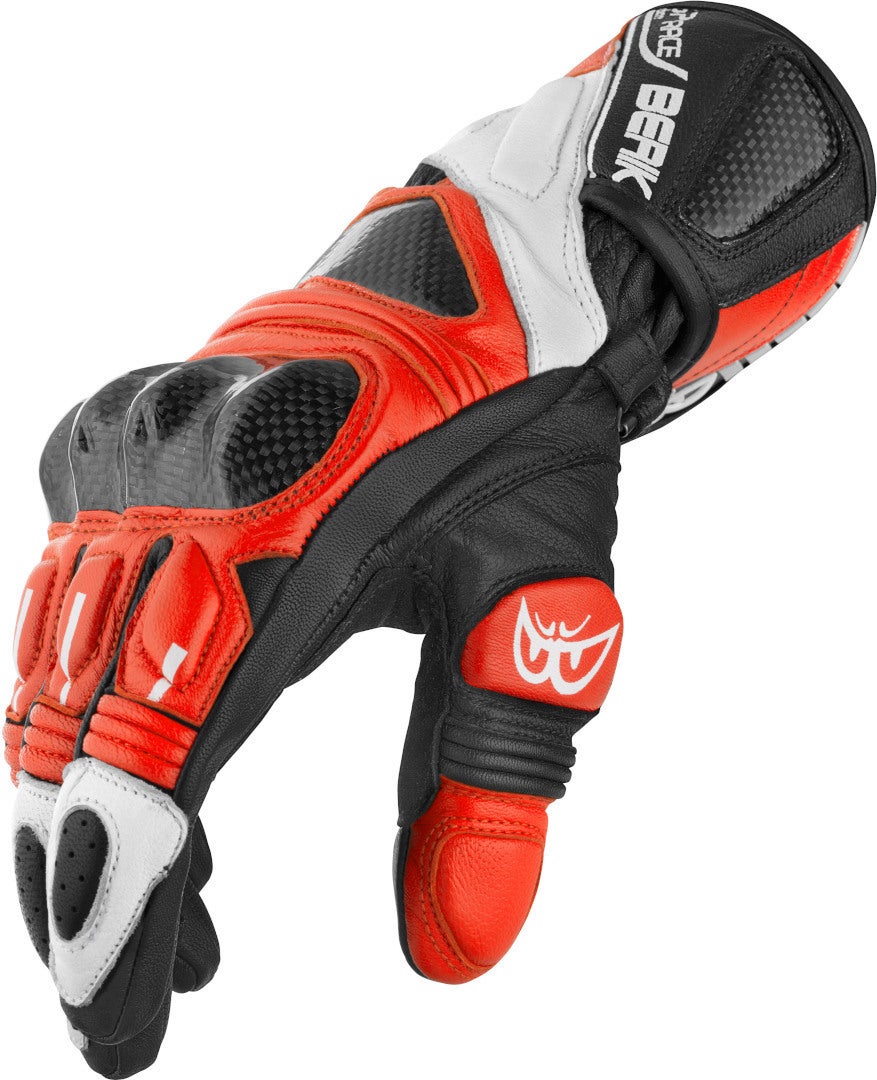 Berik Namib Pro Motorcykel handsker sort/hvid/rød S Figur 4