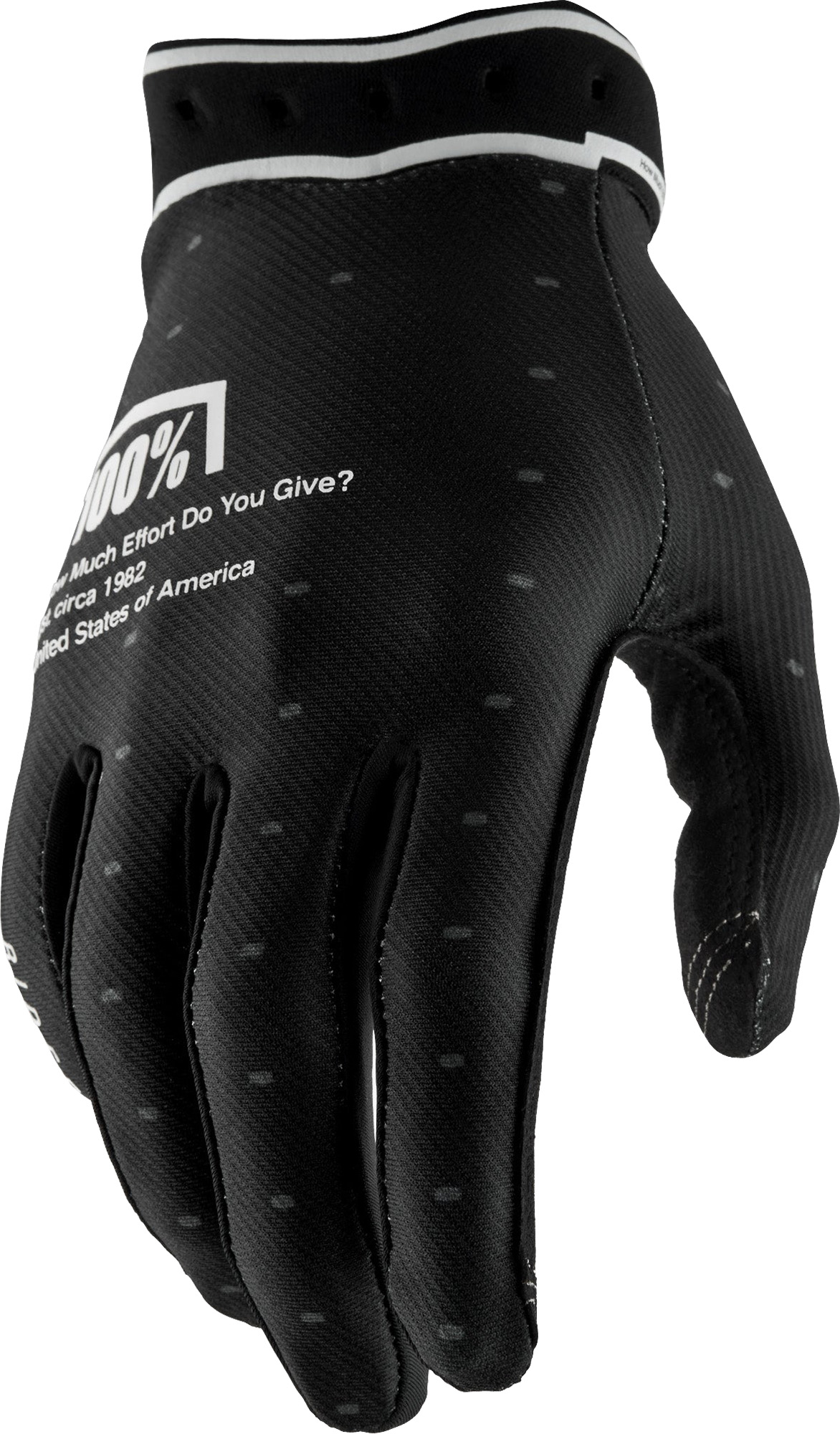 100% Ridefit Bicycle Gloves black 2XL Figure 1