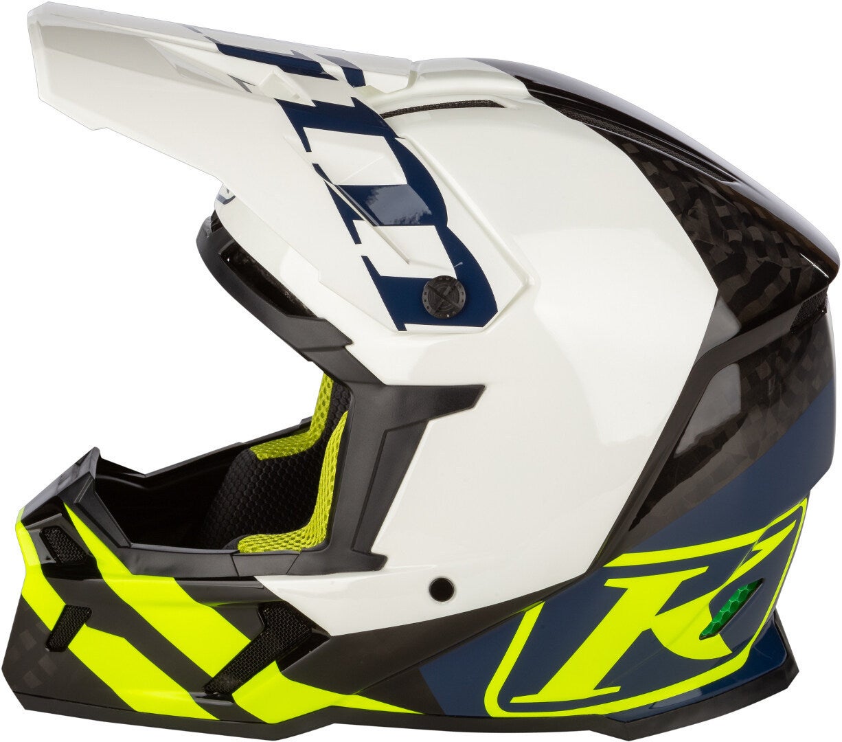 Klim F5 Koroyd Ascent Carbon Casco motocross blu/neon-giallo XL (60/61) Figura 7