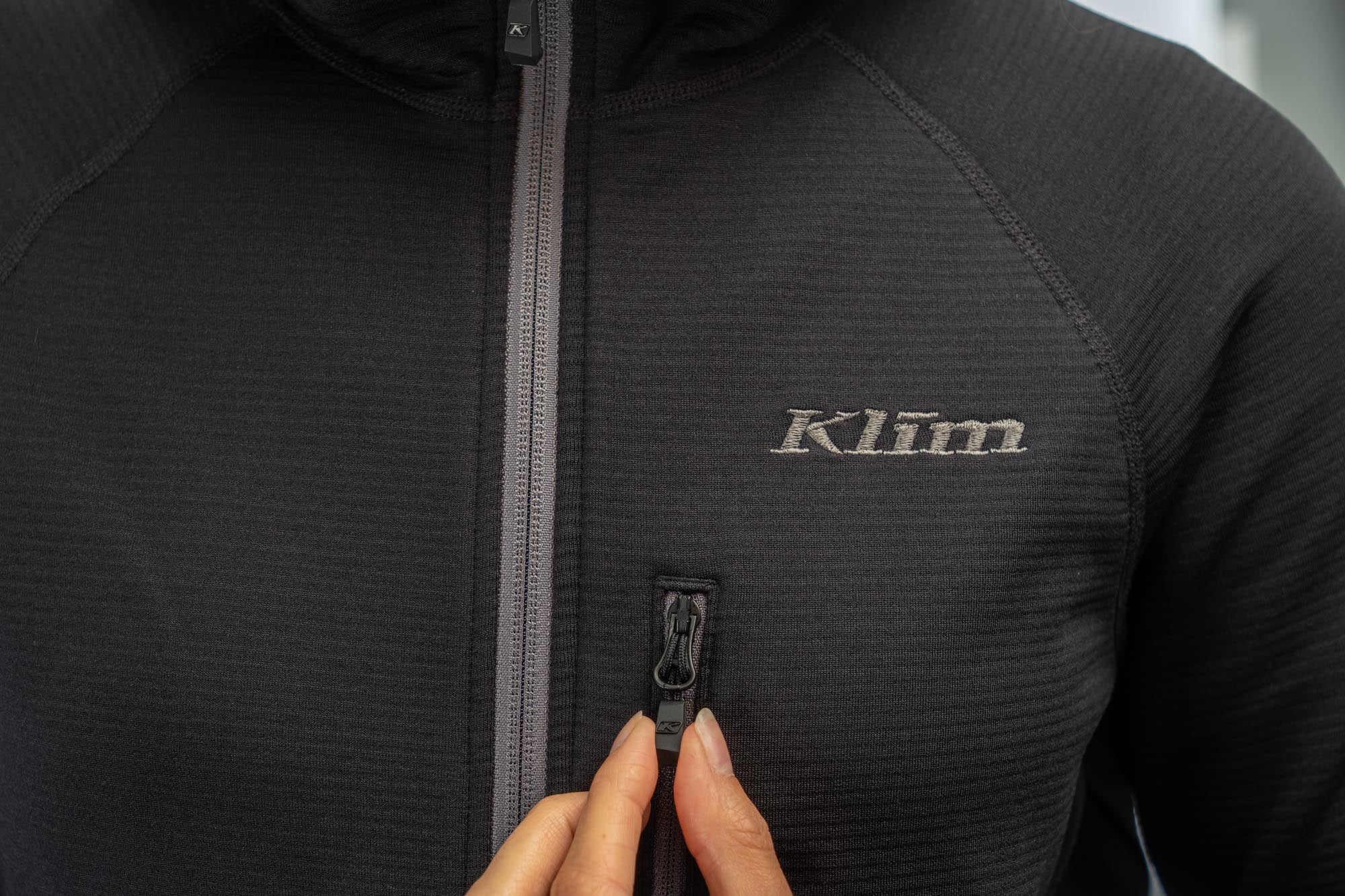 Klim Halo Damer Zip-hættetrøje Sort L Figur 5
