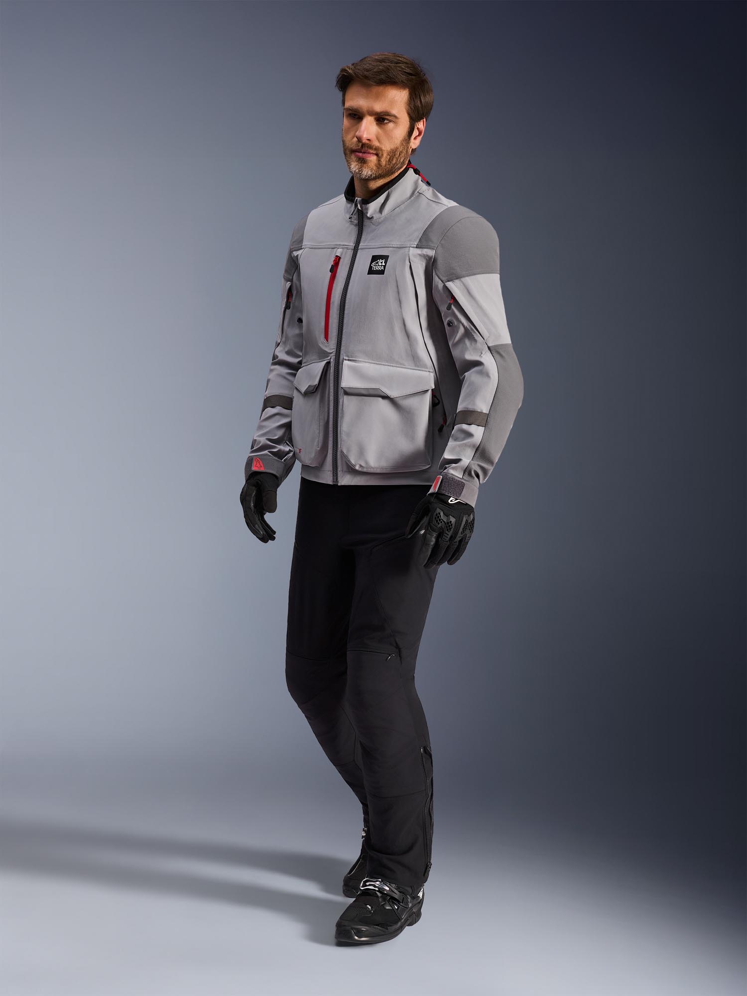 Alpinestars Maxdura Drystar XF waterproof Motorcycle Textile Jacket grey/light grey XL Figure 4