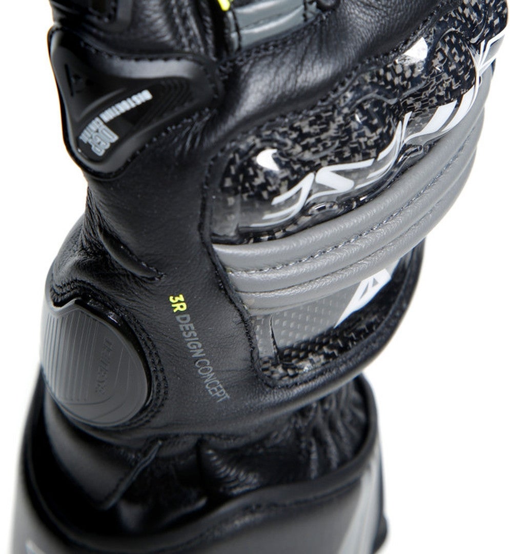 Dainese Druid 4 Motorcykelhandsker sort/grå/gul L Figur 8
