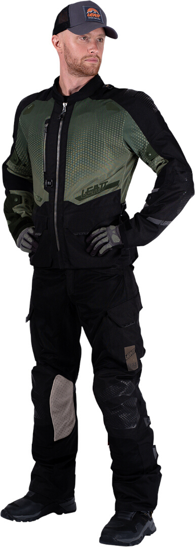 Side view of Leatt ADV Flowtour 5.5 waterproof Motorcycle Textile Jacket