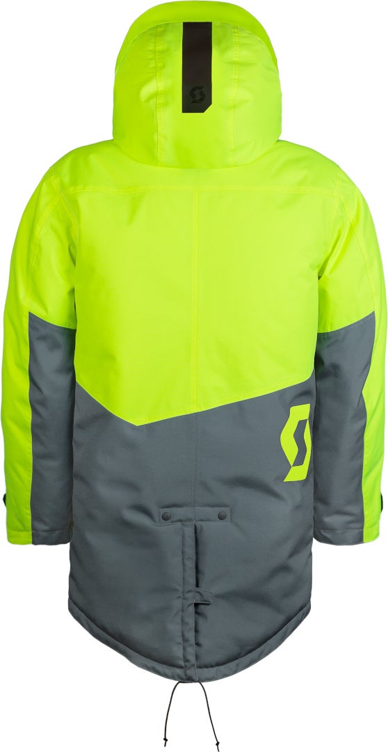 Scott Warm-Up Snowmobile Coat dark grey/black/neon yellow S/M Figure 4