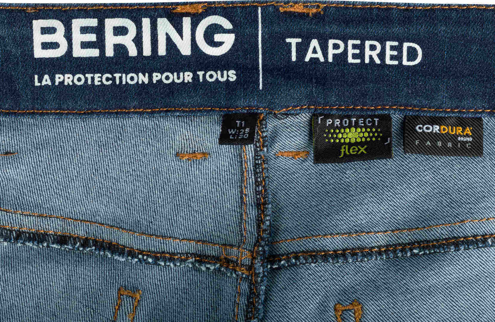Bering Trust Tapered Dames Motorfiets Jeans Blue Stone Wash 40 Figuur 6