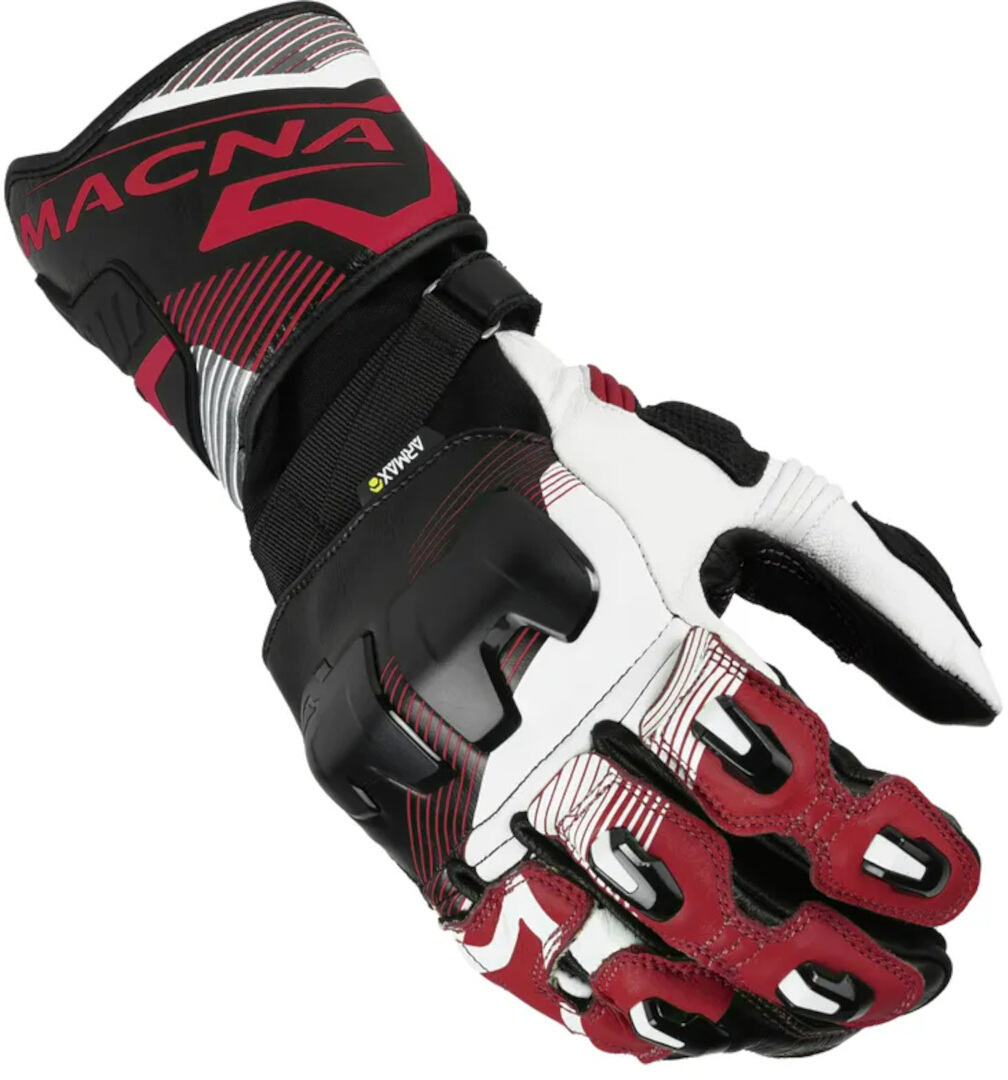 Macna Powertrack 2.0 Motorcycle Gloves black/white/red XL Figure 2
