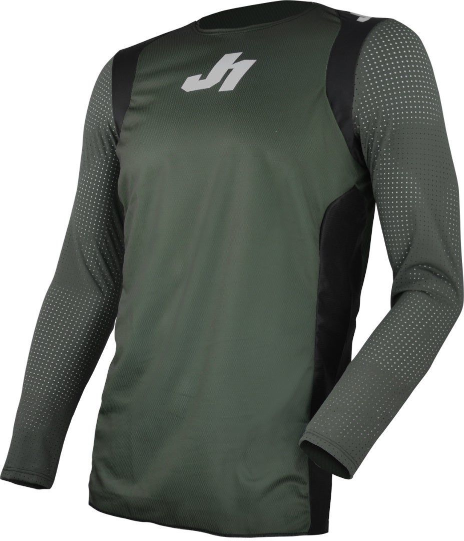 Just1 J-Flex Longsleeve Maillot de vélo Vert militaire L Figure 1