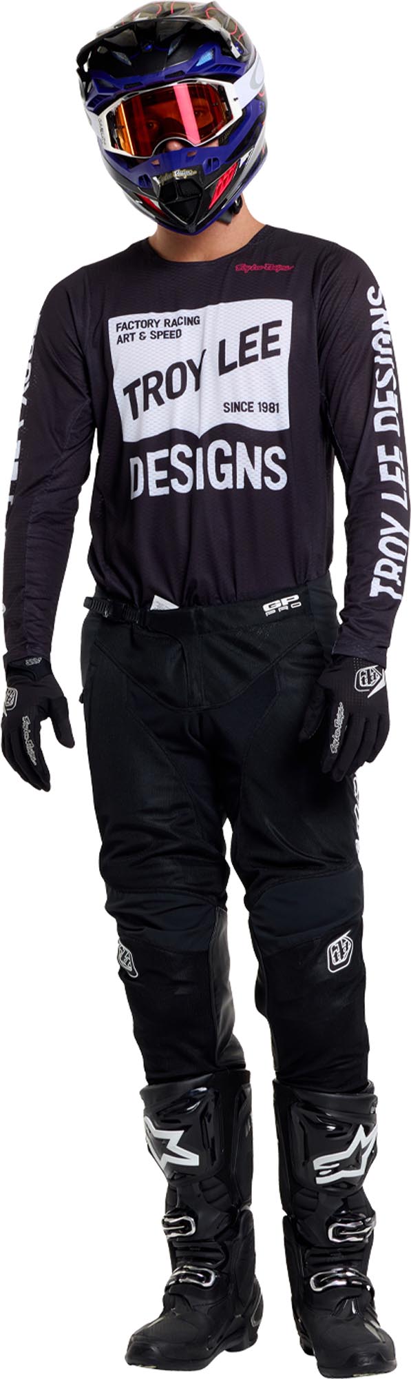 Troy Lee Designs GP Pro Air Locked Motocross Jersey schwarz M Abbildung 11