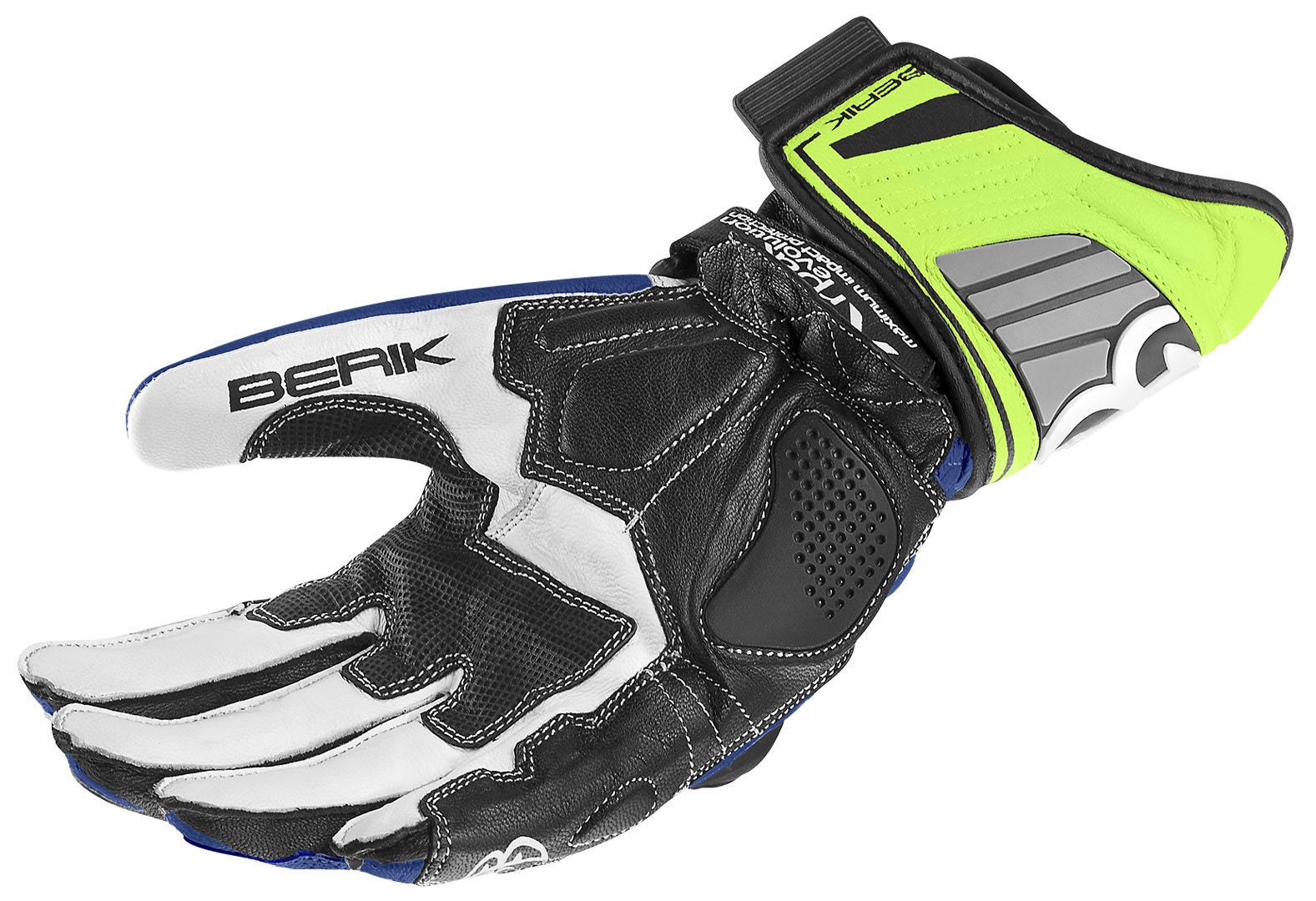 Berik Track Motorradhandschuhe schwarz/blau/weiß L Abbildung 4