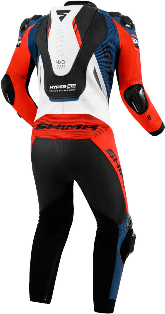 Side view of SHIMA Hyper RS perforated One Piece Motorcycle Leather Suit