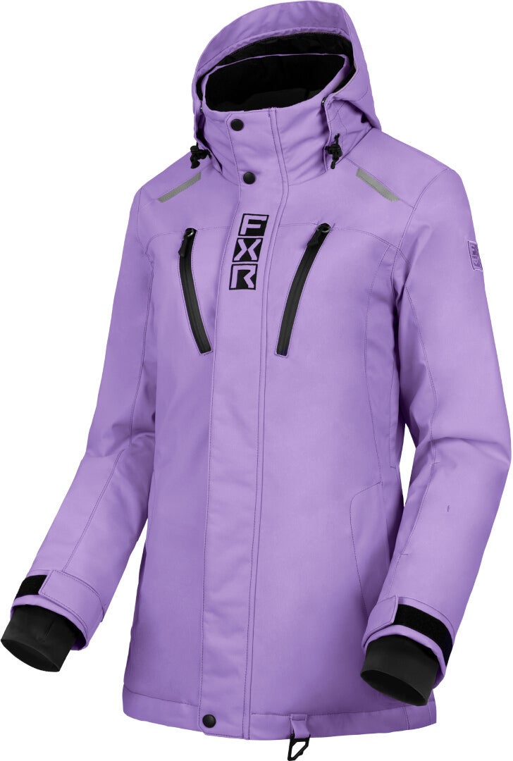 FXR Aerial 2025 Dame snescooterjakke lilla/sort 8 Figur 1