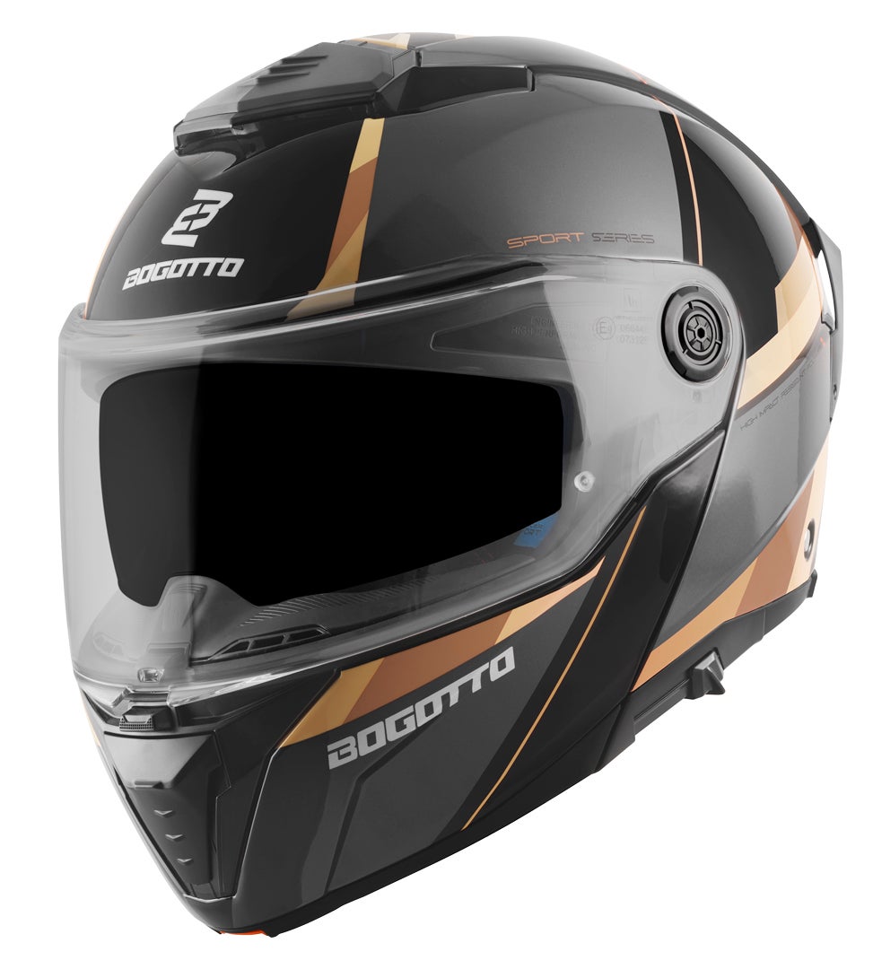 Bogotto FF404 Ezion Casque modulable Noir mat/marron S Figure 3
