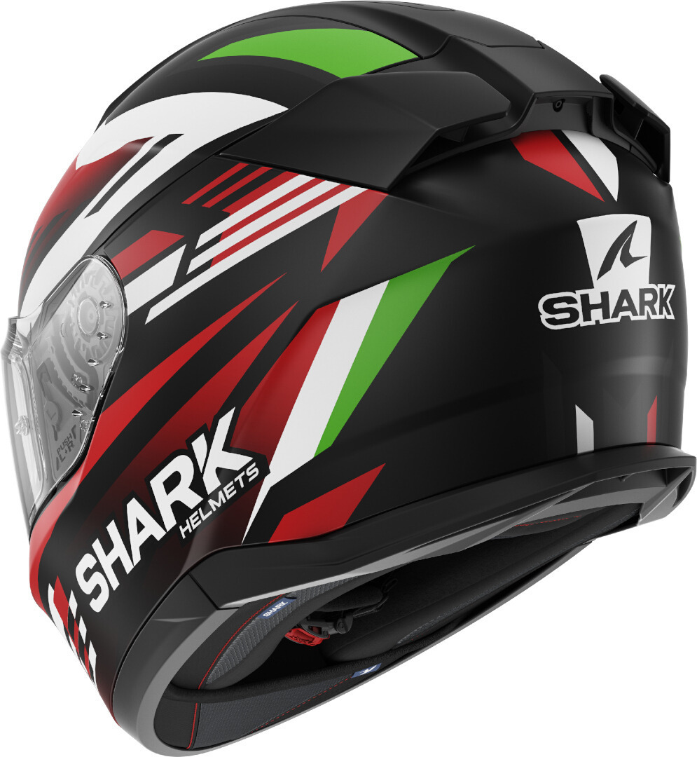 Shark D-Skwal 3 Firstlap Casque Noir/Blanc/Rouge/Vert XL (61/62) Figure 3