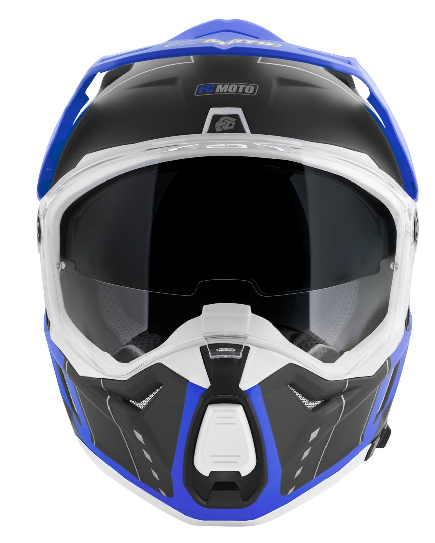 FC-Moto Merkur Pro Air Casco Enduro nero/blu 2XL Figura 11
