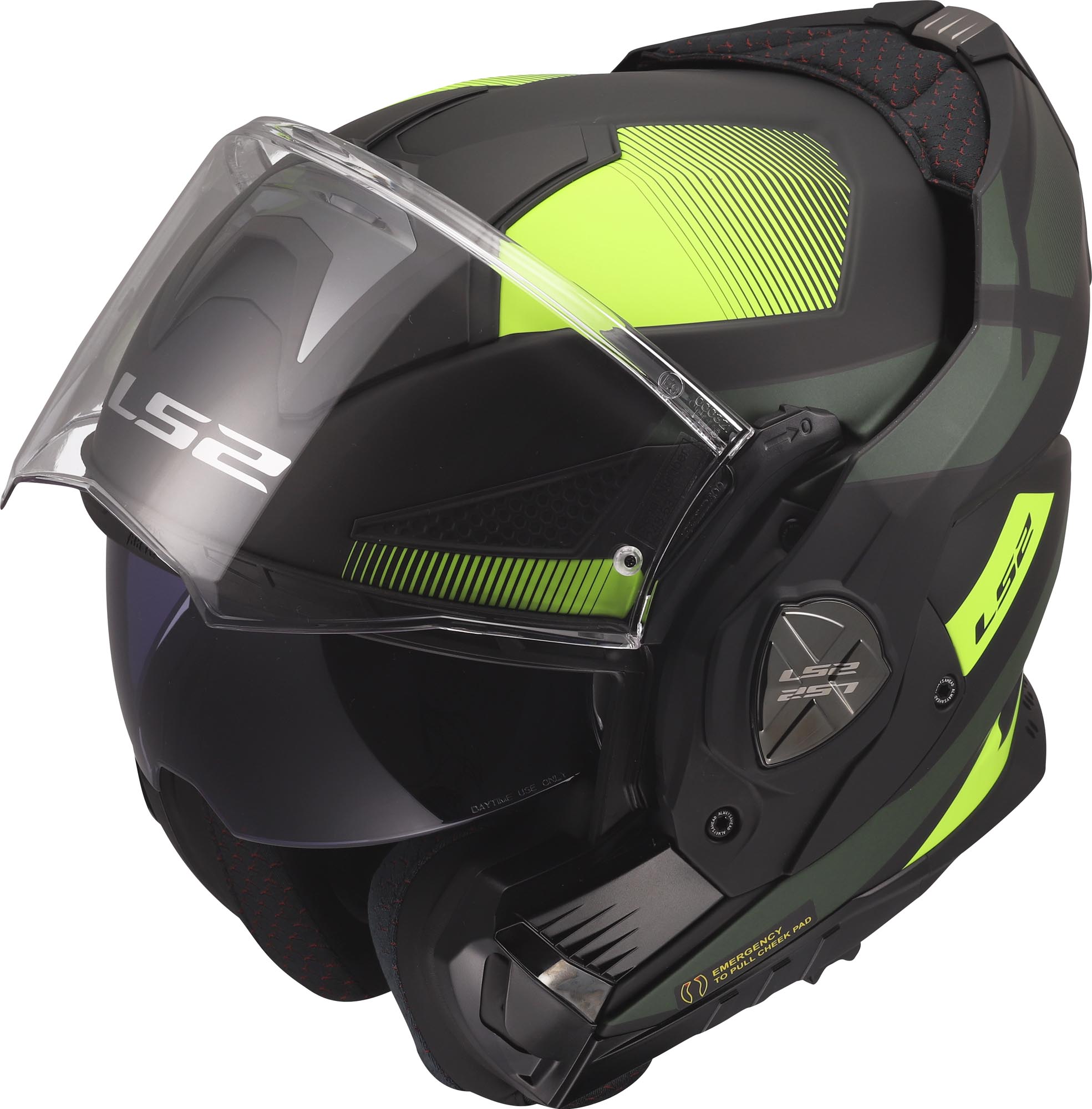 LS2 FF901 Advant X Nova Klapphelm schwarz/gelb M (57/58) Abbildung 16
