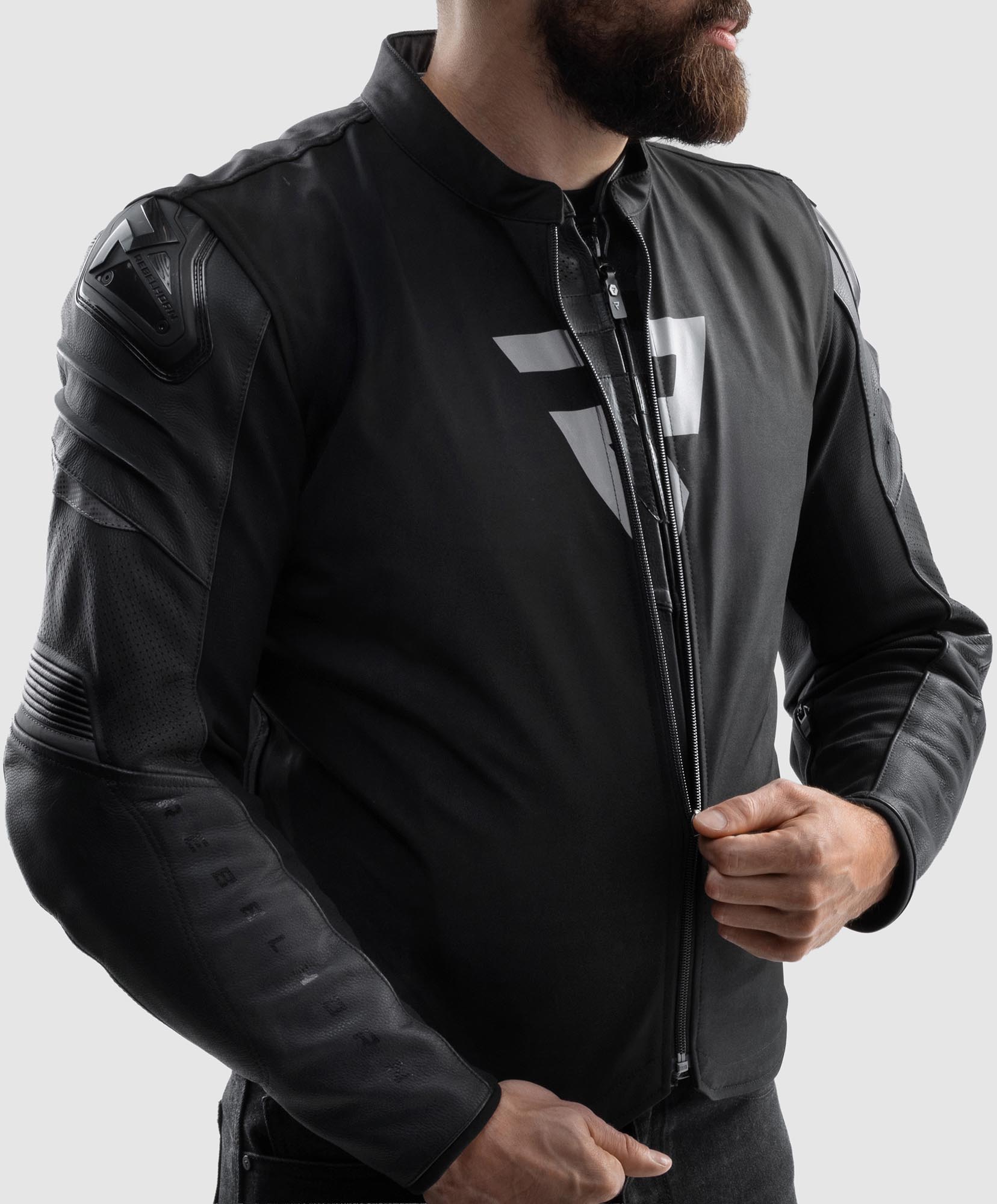 Rebelhorn Vandal 2 Motorcycle Leather Jacket black 58 Figure 7