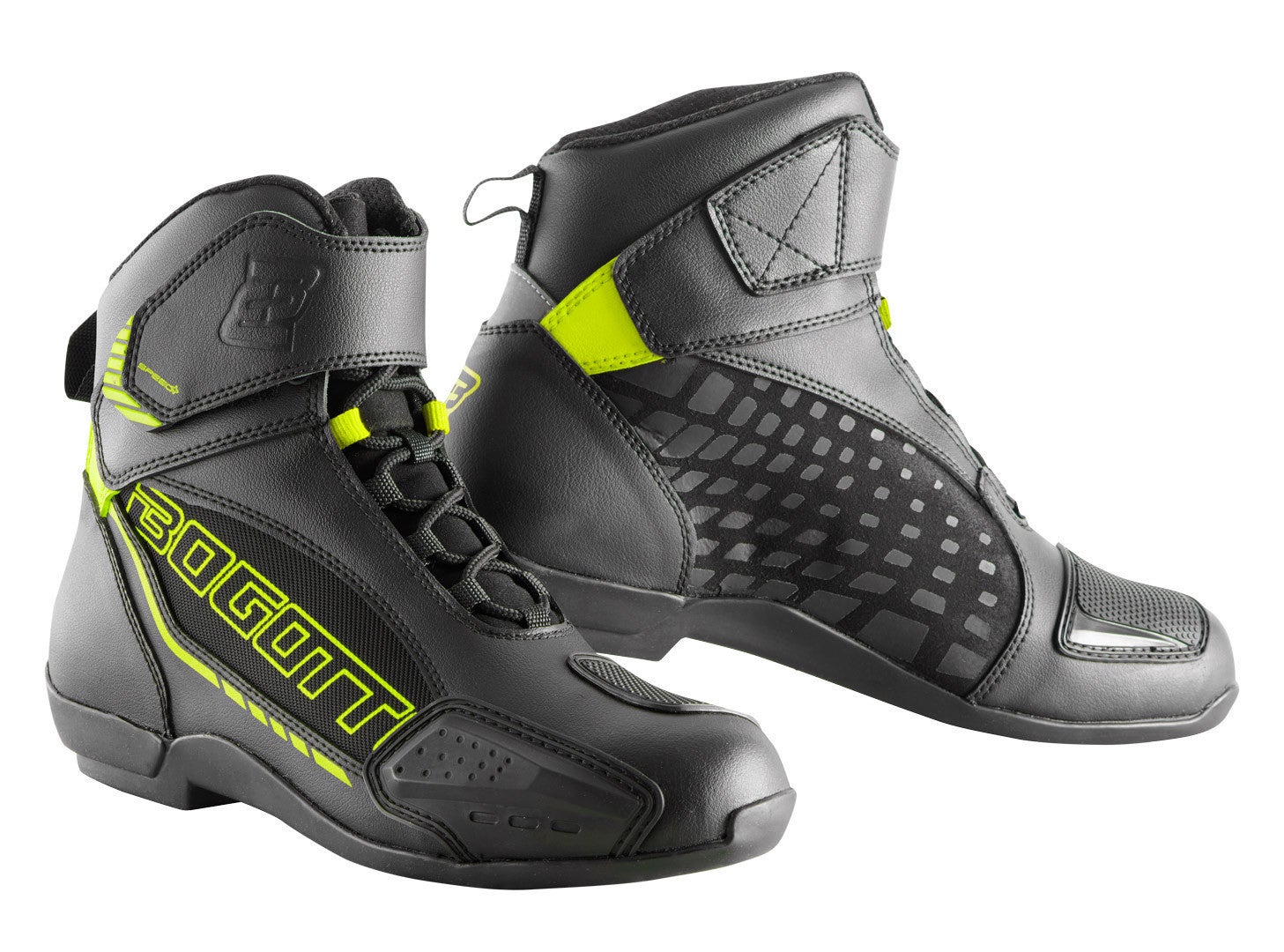 Bogotto GPX Motorcykel sko sort/neon-gul 46 Figur 1