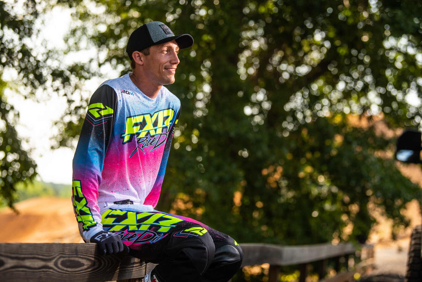 FXR Podium 2023 Maillot de motocross Blanc/rose/noir S Figure 5