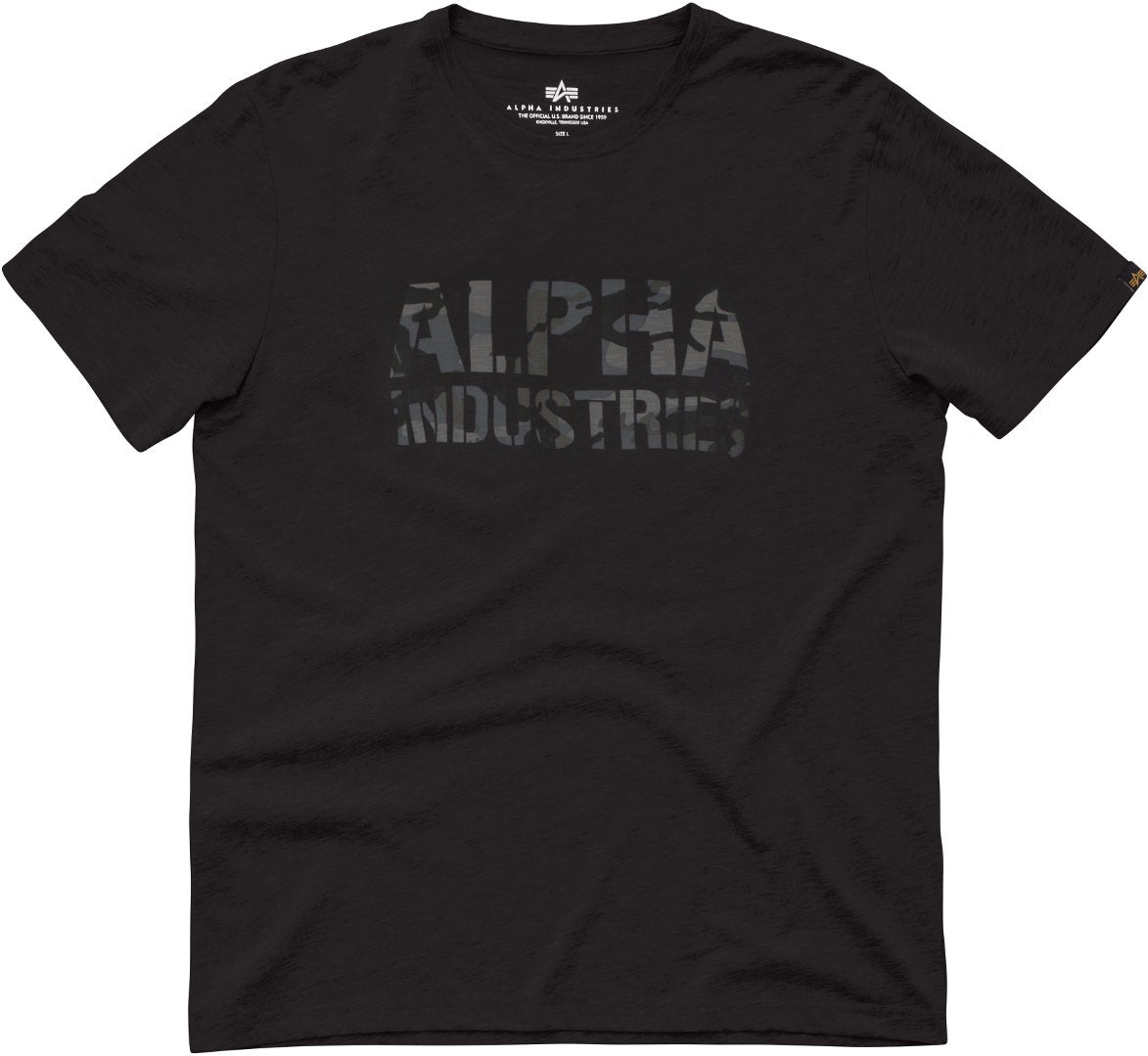 Alpha Industries Camo Print Tričko šedá 3XL Obrázek 6