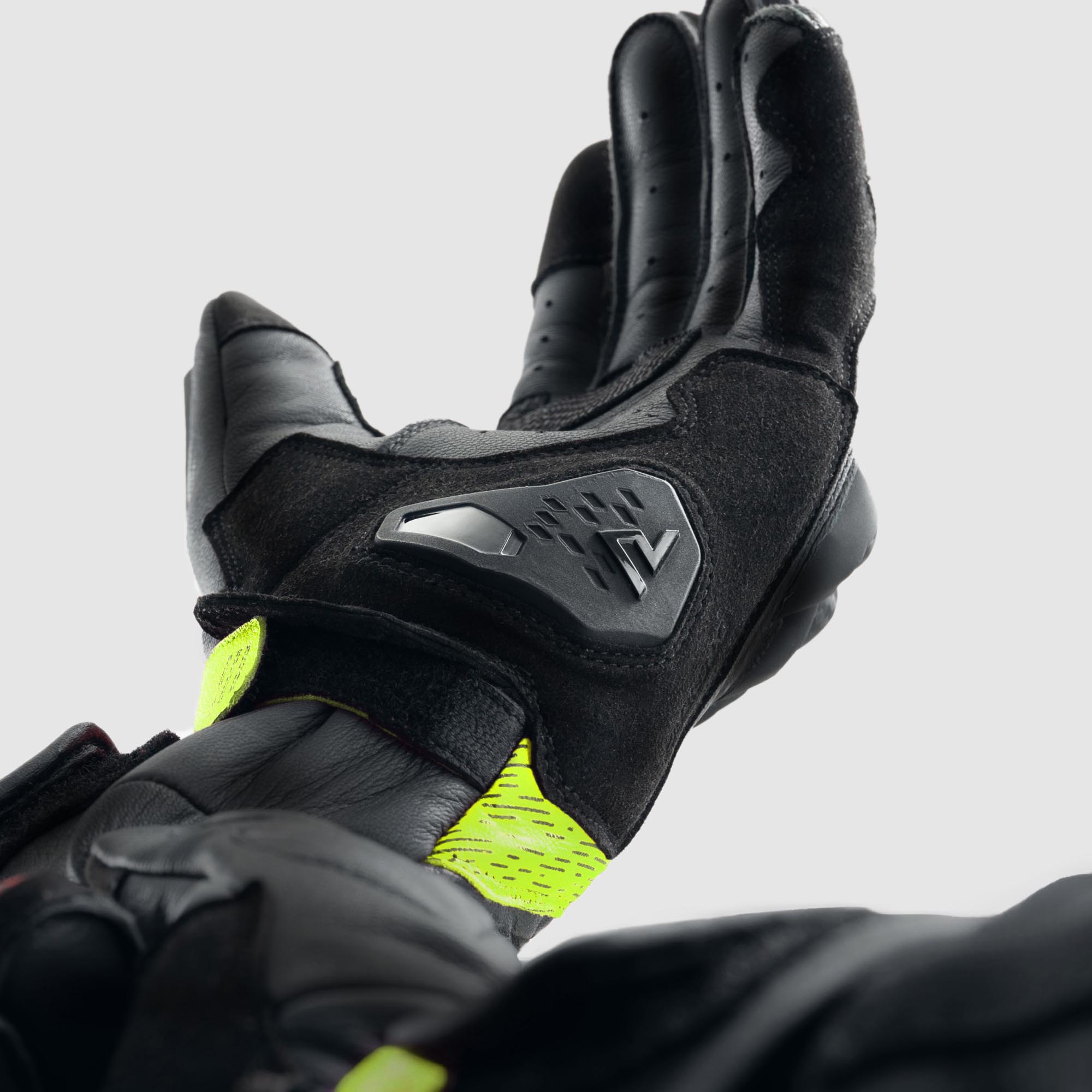 Rebelhorn Viper Motorcycle Gloves black/grey/yellow L Figure 5